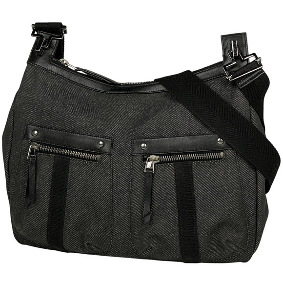 Gucci Shoulder Bag Denim Canvas Black - Picture 1 of 7